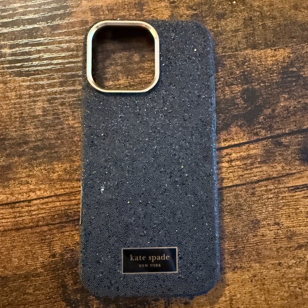 Kate Spade Glittery Black Phone Case